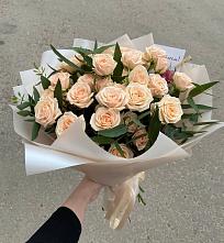 Букет Кремовые розы Латте в Кораблино