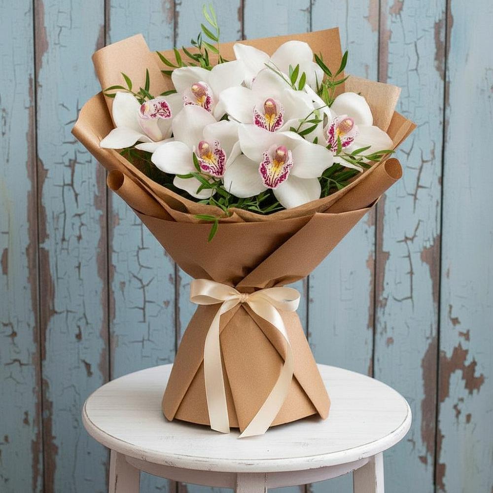 Букет цветов из: Орхидеи и Розы в Кораблино