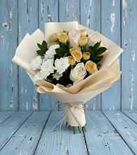 Букет цветов из:  Розы и Хризантемы #REPLACE_PRED# Кораблино