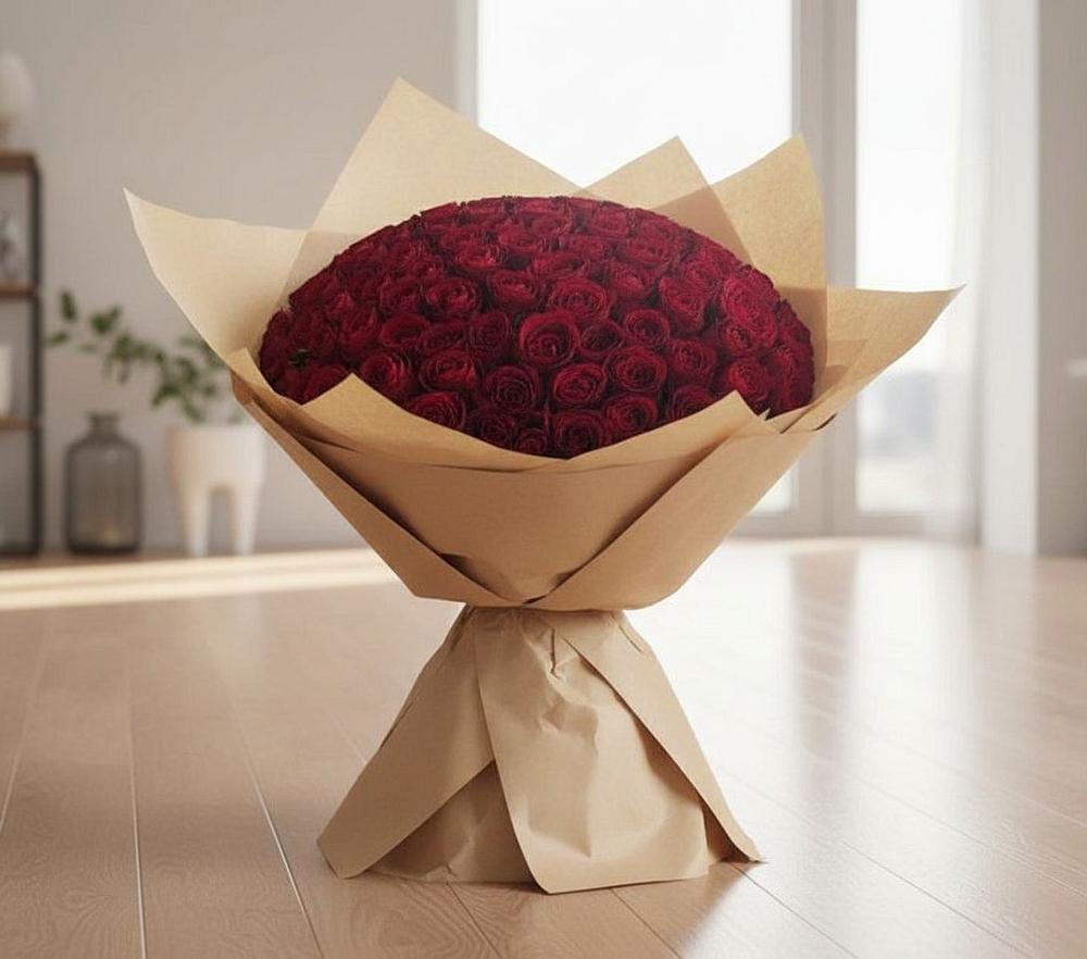 Букет 101 Красная роза в Кораблино