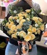 Букет цветов из:  Розы и Лизиантусы #REPLACE_PRED# Кораблино