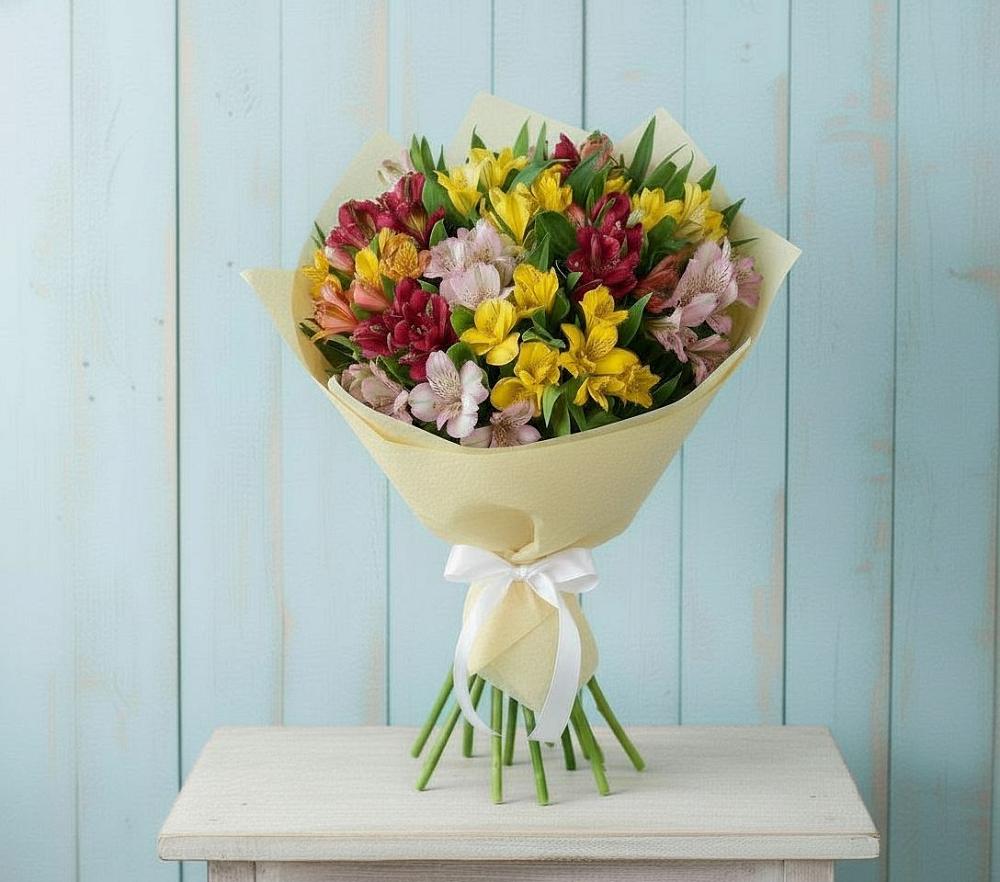 Букет цветов из: Альстромерии в Кораблино