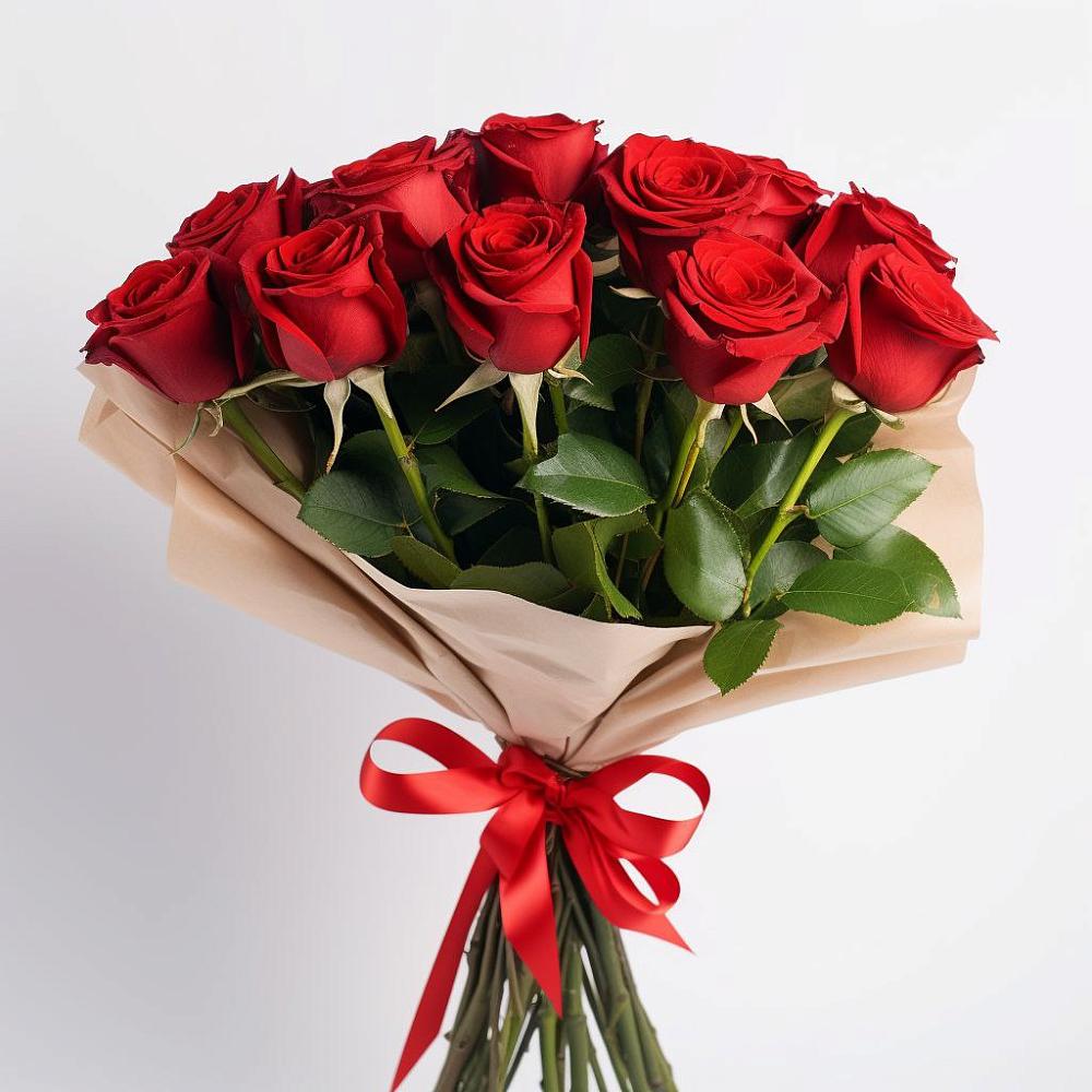 Букет 11 Красных роз Эдлесс Лав в Кораблино