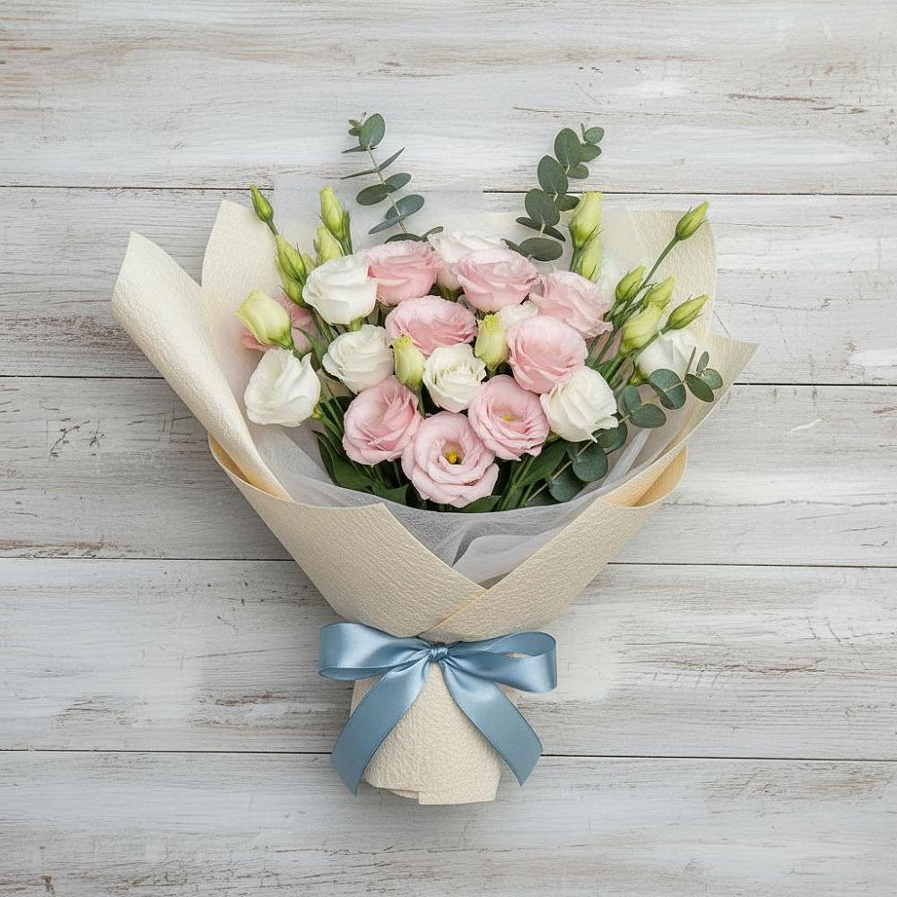 Букет цветов из: Лизиантусы в Кораблино